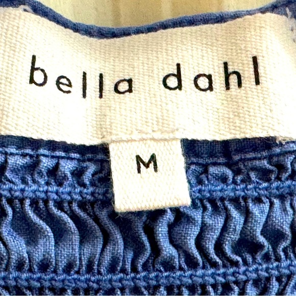 Bella Dahl NWT SZ M Belted Mini Dress in Blue - Picture 4 of 4